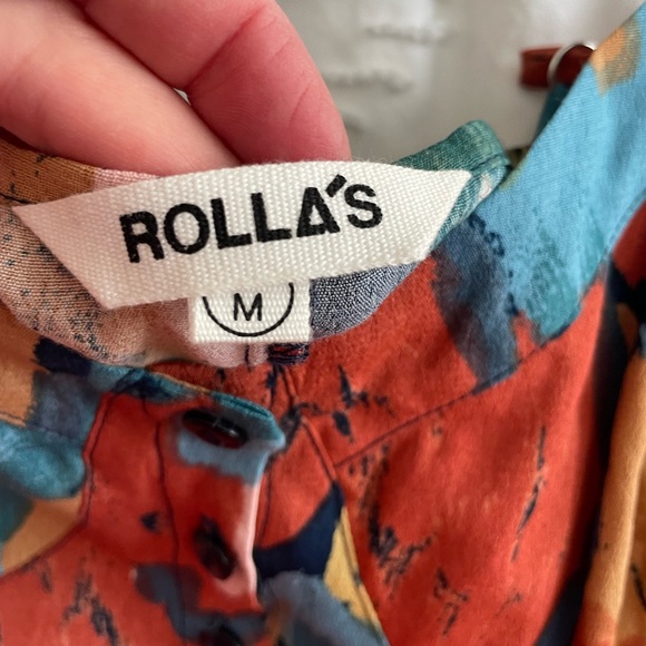 Rolla’s Eve Painted Tulip Midi Multicolor Sleeveless Dress Size Medium - Picture 11 of 11